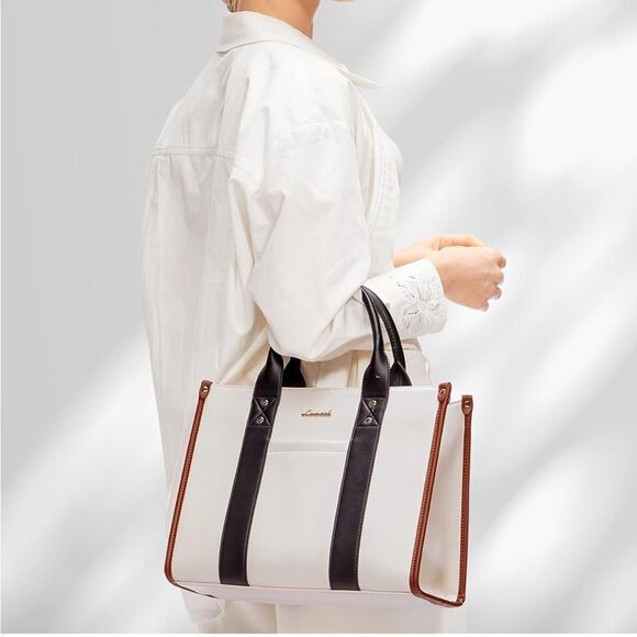 Leather Tote Bag Handbag - Picture 3 of 5